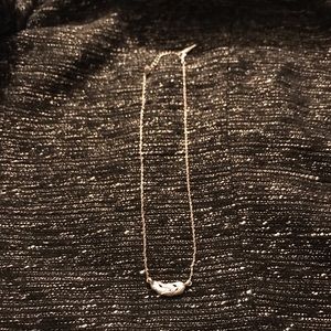 Chloe + Isabel Silvertone Feather Necklace